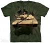 Футболка Mountain M1 Abrams Tank Breakthru, (танк Абрамс разрывающий футболку) *S