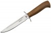 Нож нескладной НОКС Смерш-7Д 696-280319, сталь AUS8,матовый, эластрон, чехол кожа