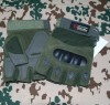 Перчатки 7.62 тактические, без пальцев, олива, искуственная замша,резиновые защитные накладки, *M, КНР