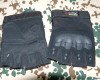 Перчатки 7.62 тактические, без пальцев, чёрные, искуственная замша,резиновые защитные накладки, *XL, КНР