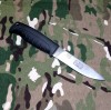 Нож Кизляр Финский сталь Х12МФ, полированный, эластрон, чехол Кожа